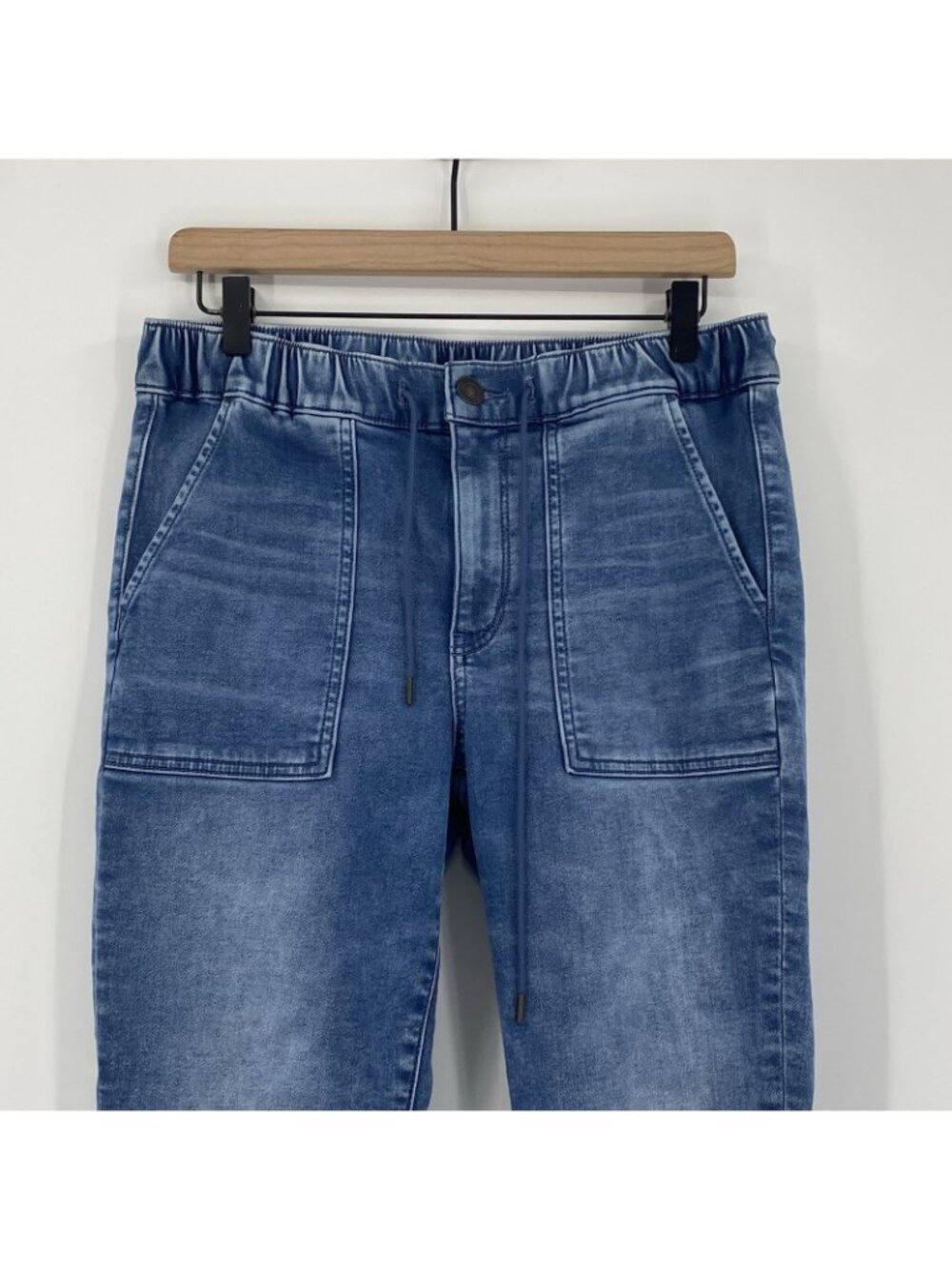 American Eagle Women’s Next Level Stretch Denim Jogger Jeans Size 10 SHORT - Picture 7 of 12